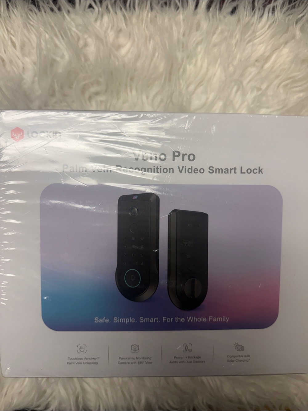 Vemo Pro Palm Vein Recognition Video Smart Lock - Black